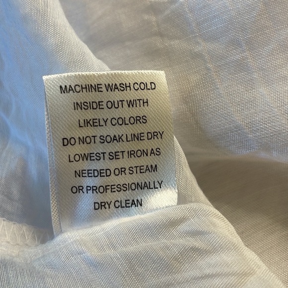 Grand & Greene white short sleeve large sheer blouse - Picture 17 of 17